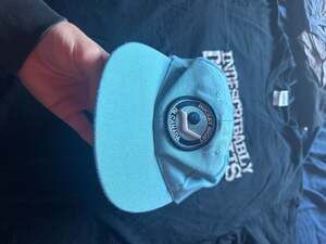 Vintage Budweiser Hockey Night in Canada Light Blue Snapback Hat